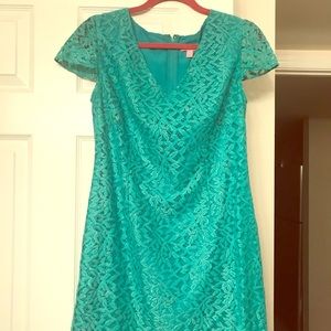 Lilly Pulitzer Erica metallic lace v-neck